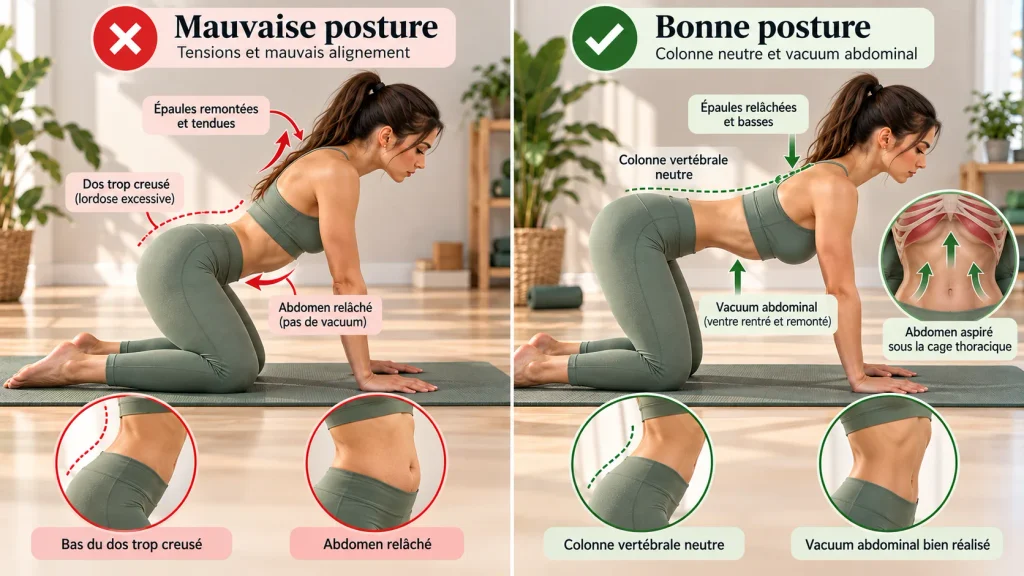 Comparatif des erreurs en stomach vacuum a corriger pour affiner sa taille