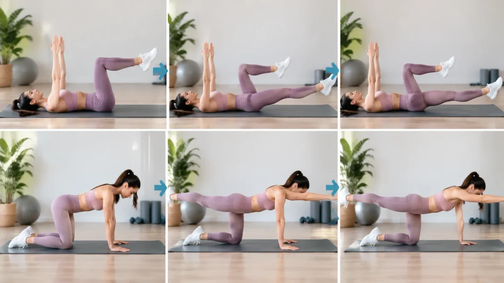 Abdos Sans Crunch : 4 Exercices pour un Dos Protégé Exercices d abdos sans crunch pour tonifier la taille a la maison