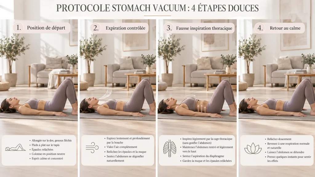 protocole stomach vacuum et diastasis
