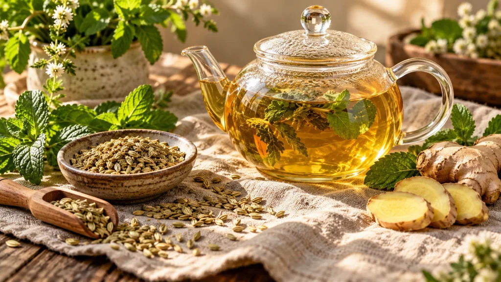 Tisane Anti-Ballonnement : 5 Recettes Express pour Dégonfler en 24h Tisanes pour dégonfler le ventre et stimuler la digestion après un repas